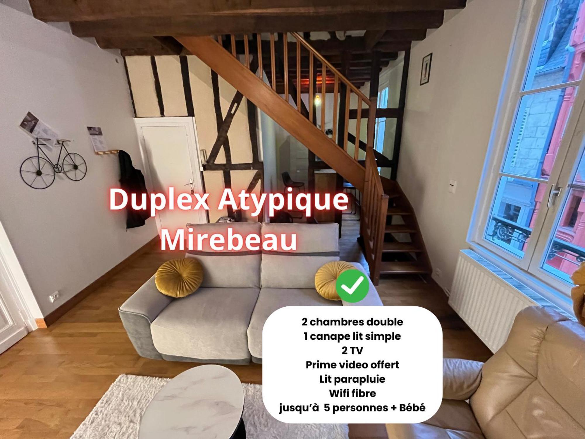 L'Atypique Mirebeau - T3 Duplex - Centre Historique Apartment Bourges Ngoại thất bức ảnh